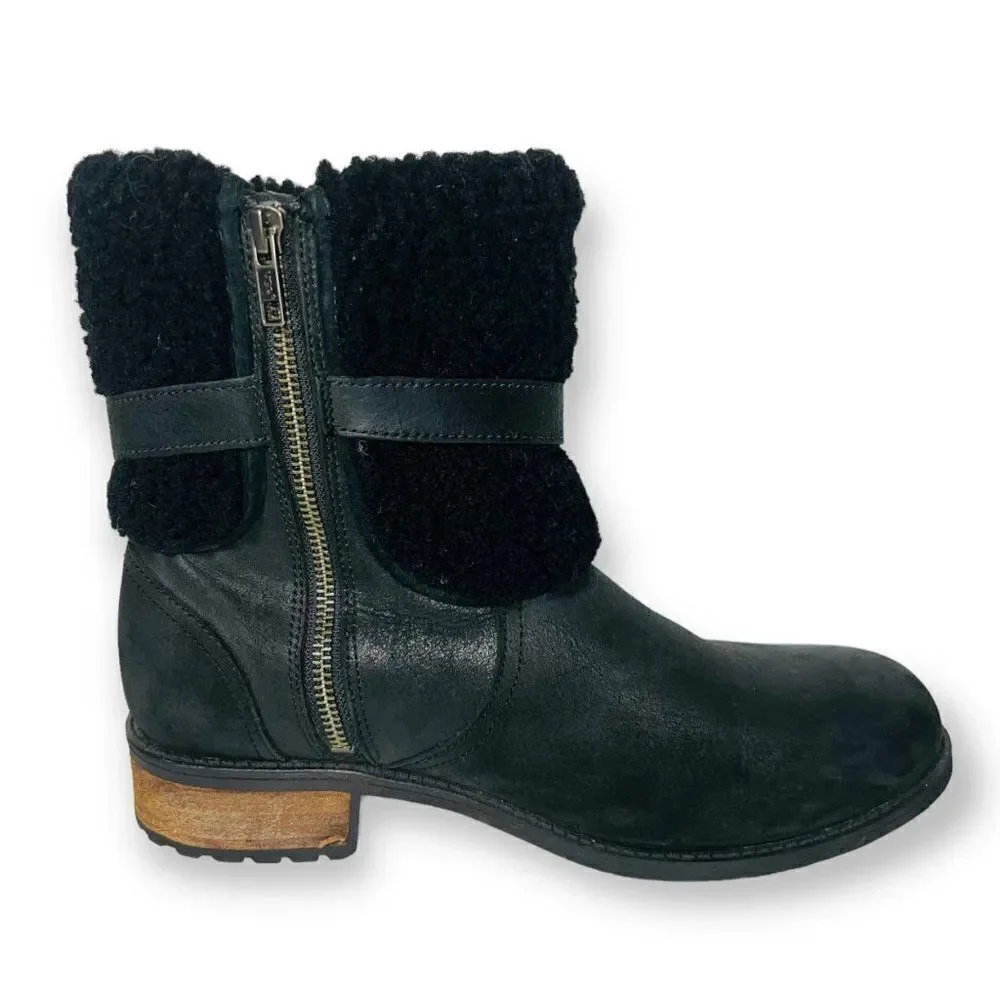 UGG Blayre II Water Resistant Boots Black Women's 8-8.5‎